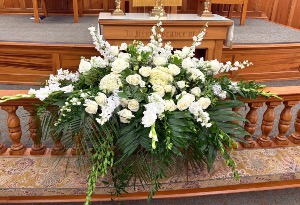 Whispering Elegance Casket Spray