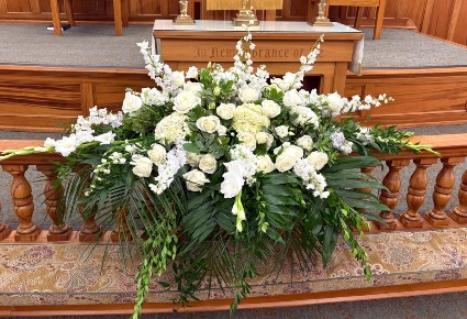 Whispering Elegance Casket Spray