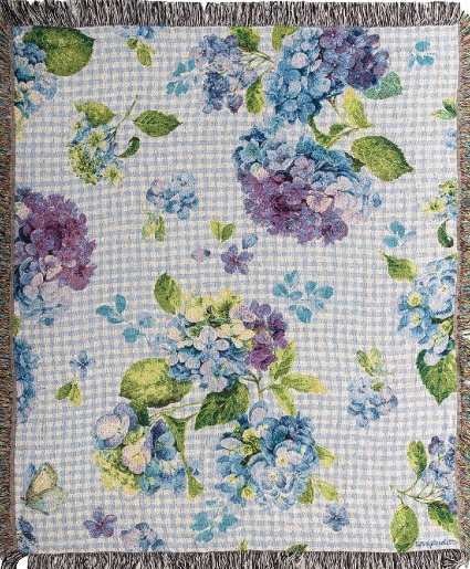 Whispers of Blue Tapestry Throw 