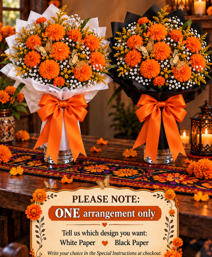 Whispers of Marigolds Call Us for Faster Service & Daily Specials: (915) 303-8500 Text Us to Order Anytime: (915) 505-3708 Your trusted source for Flowers & Delivery in El Paso TX 