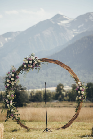 Whispy Purples Arbor Decor