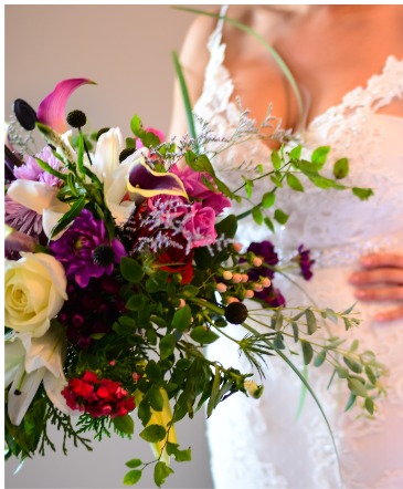 Whispy Romance Bridal Bouquet in Woonsocket, RI | park square florist inc.