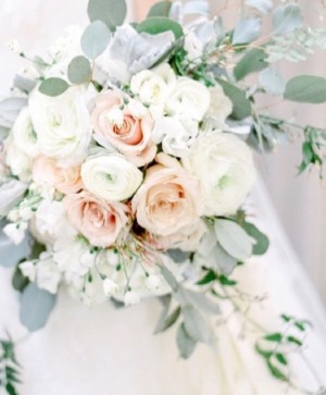 White and Blush  Wedding 