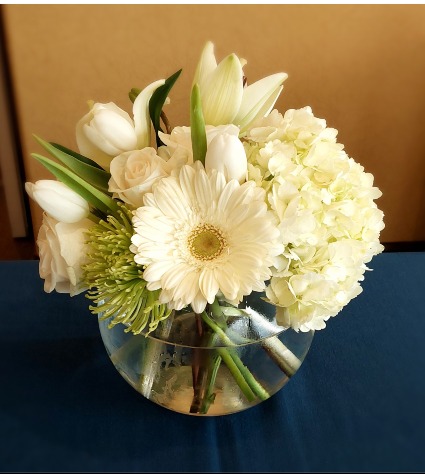 WHITE BLOSSOM BOWL BIRTHDAY