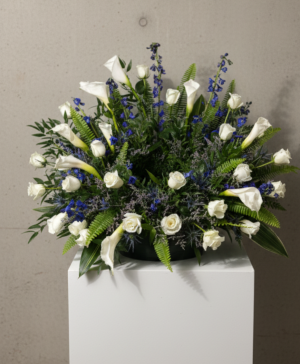 White Cala Lilly urn urn