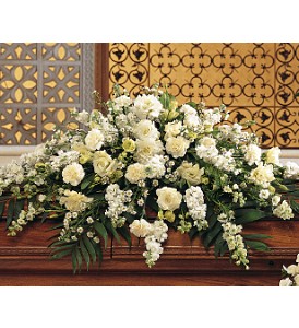 WHITE CASKET SPRAY 