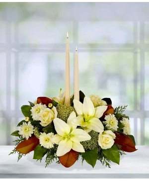 White Christmas Centerpiece