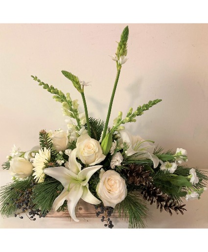 White Winter Centerpiece