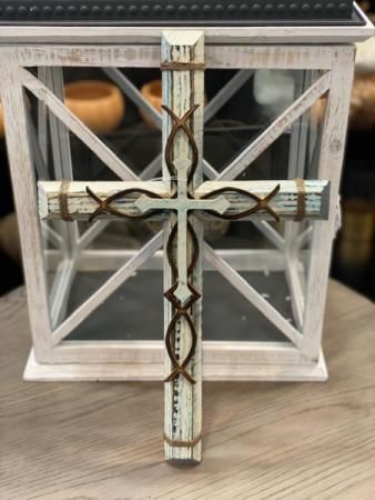 White Cross Wall Decor