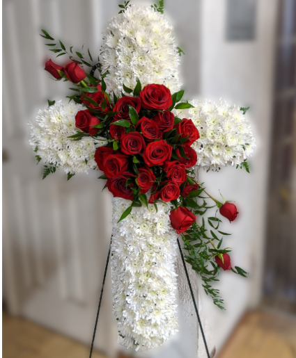 Sympathy flower cross  mesa apache junction 