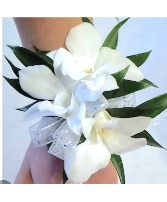 WHITE DENDROBIUM ORCHID CORSAGE CORSAGE