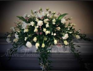 White Elegance  Casket Spray