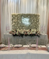 White Flower Wall Rental  