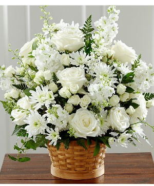 White Garden Basket 