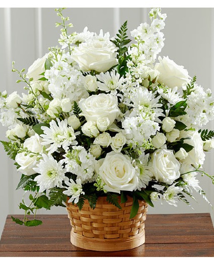 White Garden Basket 