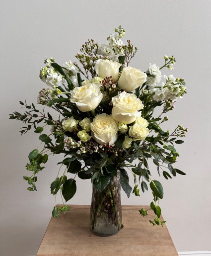 White Garden Vase Arrangement