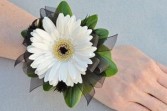 White Gerbera Daisy Corsage ****Pickup item only****