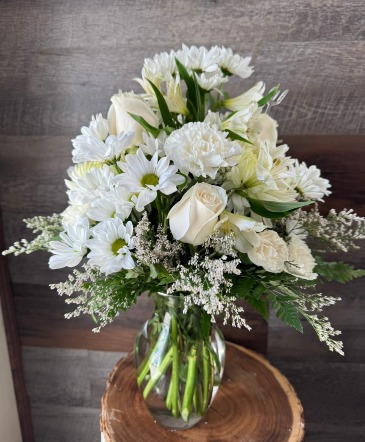 White Grace Flower Arrangement in Moncks Corner, SC | Mama and Me Flowershack
