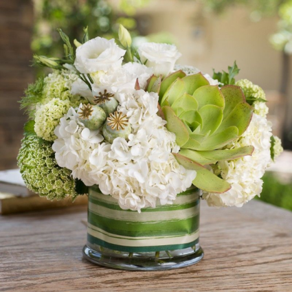 White & Green arrangement 