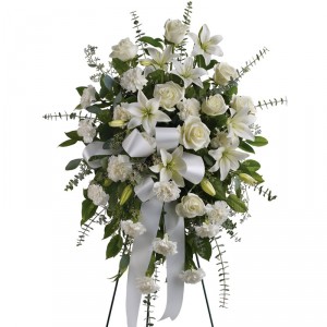 White Heaven Standing Spray