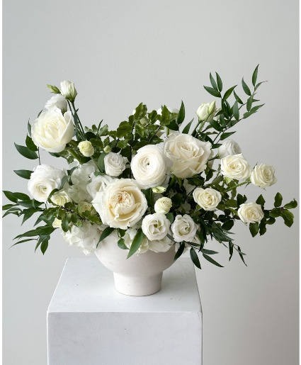 White Garden Elegance Floral Arrangement 
