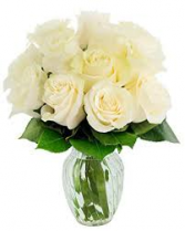 Classic Dozen White Roses 