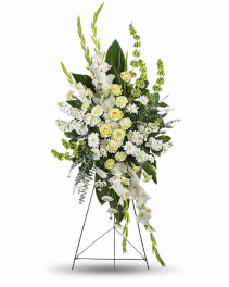White Magnificent  Standing Spray
