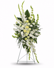 White Magnificent Standing Spray