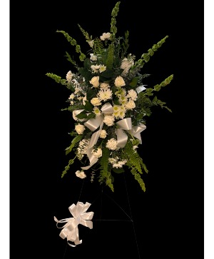 White Meadow Standing Spray