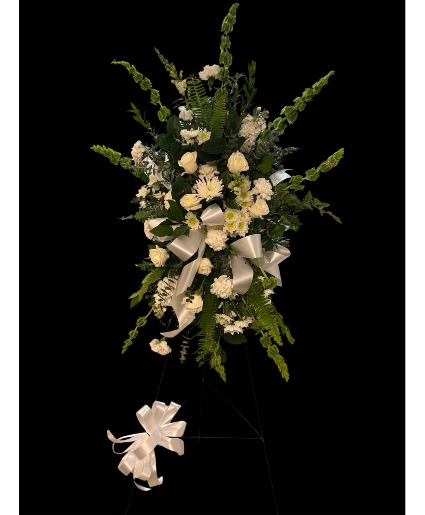 White Meadow Standing Spray