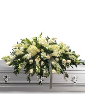 white mix casket  Casket Cover