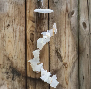 White Onyx Butterfly Windchime Windchime