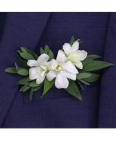 WHITE ORCHID  POCKET BOUT PROM