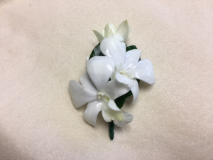 White Orchid Boutonniere