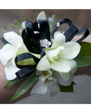 White Orchid Prom Hairpiece 