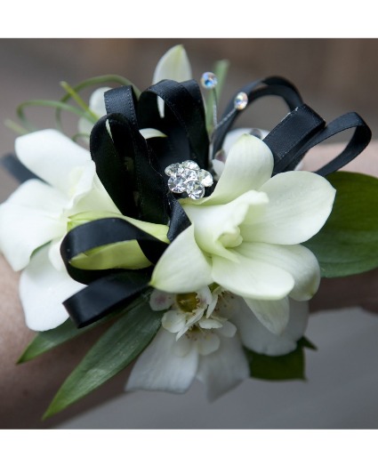 White Orchid Prom Hairpiece 