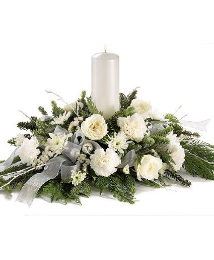 white pillar Christmas