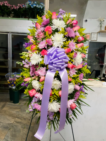 White, pink and lavender  You will be loved