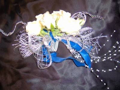 White Prom Corsage