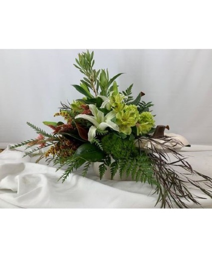 White Pumpkin Arrangement 