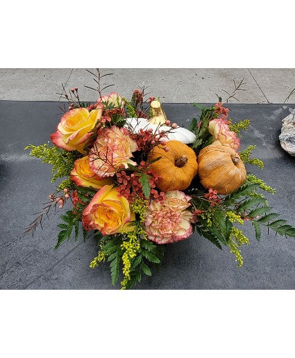 White Pumpkin Arrangement 