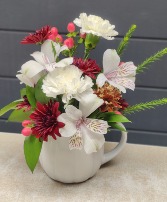 White pumpkin mug 