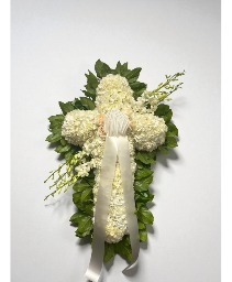 White Carnation Cross 