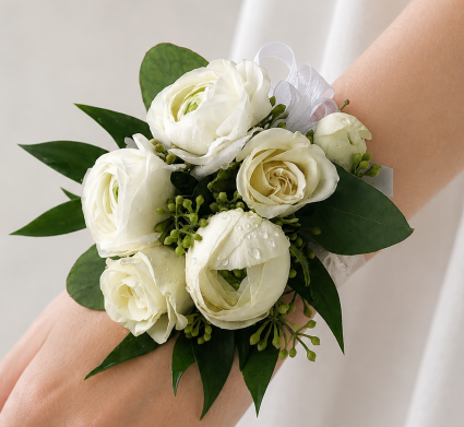 White Romance Corsage 