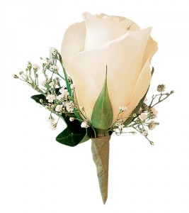 White Rose Boutonnieres