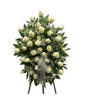 White Rose Standing Spray 