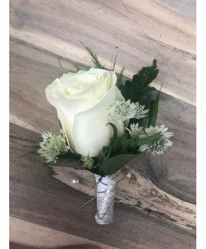 White Rose with white accents 