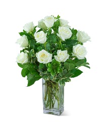 White Roses (12) Flower Arrangement