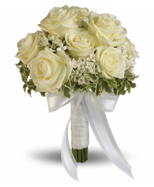 White Roses Nosegay 