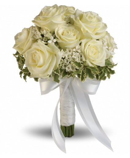 White Roses Nosegay 